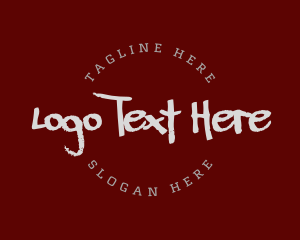 Grunge - Urban Rustic Graffiti logo design