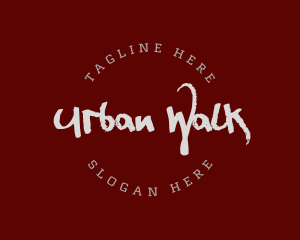 Urban Rustic Graffiti logo design