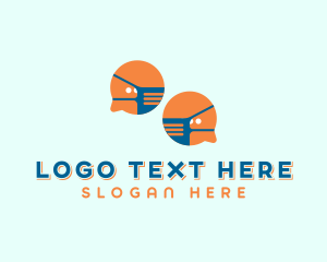 Social Media - Social Distancing Messenger logo design