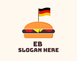 Cuisine - German Burger Sandwich logo design