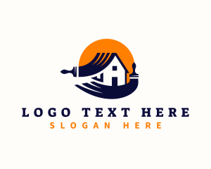 Roofing - Paint Refurbish Contractor logo design