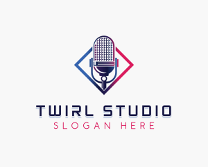 Radio Broadcaster Studio logo design