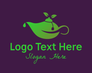 Leaf - Green Tea Pot logo design