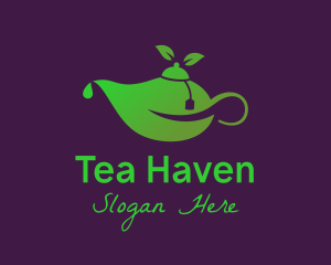 Green Tea Pot  logo design