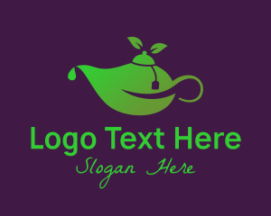 Teahouse - Green Tea Pot logo design