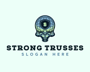 Strong Atlas Man logo design