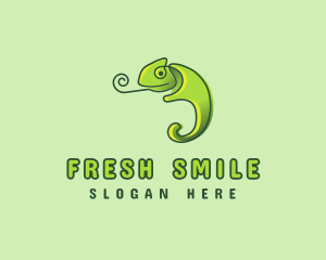 Lizard Chameleon Pet  logo design