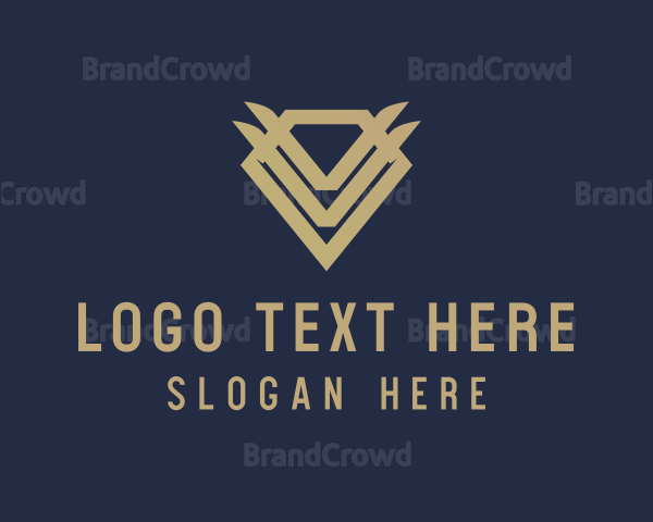 Elegant Modern Diamond Gem Logo