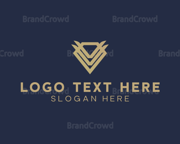 Elegant Modern Diamond Gem Logo