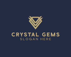 Elegant Modern Diamond Gem logo design