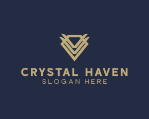 Elegant Modern Diamond Gem logo design