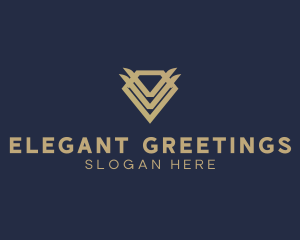 Elegant Modern Diamond Gem logo design