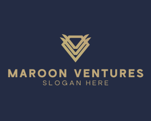 Elegant Modern Diamond Gem logo design