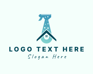 Clean - Home Cleaning Disinfectant logo design