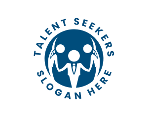 Recruitment - People Recruitment Agency logo design