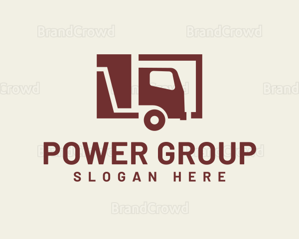 Minimal Transport Truck Logo
