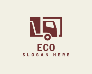 Haulage - Minimal Transport Truck logo design