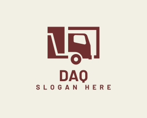 Driver - Minimal Transport Truck logo design