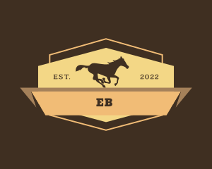 Horse West Cowboy Logo