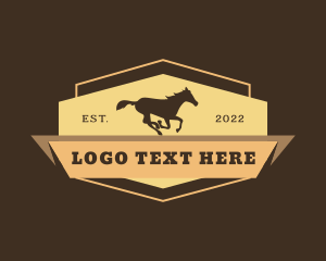 Bar - Horse West Cowboy logo design