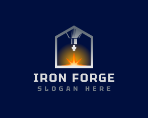 Industrial Welding Ironwork logo design