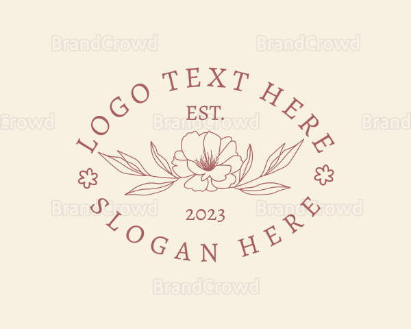 Elegant Floral Leaf Logo