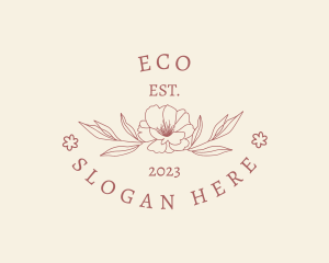 Clothing Line - Elegant Floral Leaf logo design