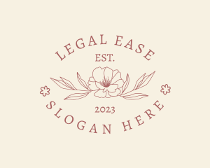 Beauty Salon - Elegant Floral Leaf logo design