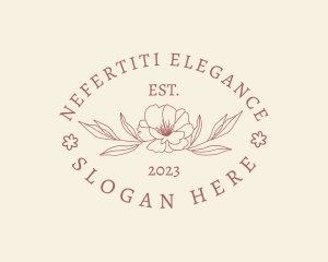 Elegant Floral Leaf logo design