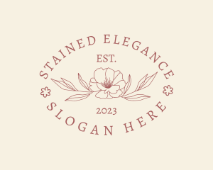 Elegant Floral Leaf logo design