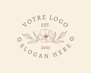 Florist - Elegant Floral Leaf logo design