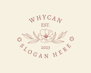 Antique Shop - Elegant Floral Leaf logo design