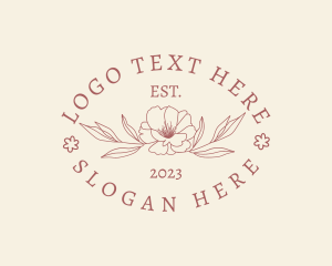 Elegant Floral Leaf logo design