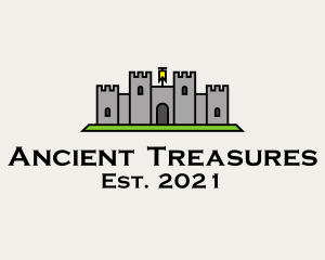 Ancient Castle Fortress  logo design