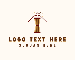 African - African Djembe Drum logo design