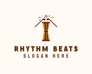 Djembe - African Djembe Drum logo design