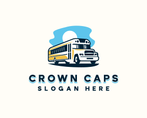 School Bus Transportation Logo