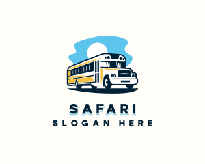 School Bus Transportation Logo