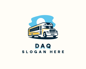 School Bus Transportation Logo