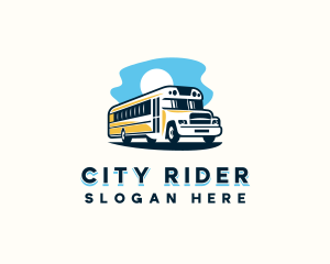 Bus - School Bus Transportation logo design
