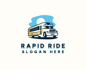 Bus - School Bus Transportation logo design
