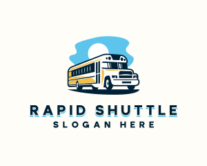 Shuttle - School Bus Transportation logo design