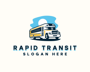 School Bus Transportation logo design