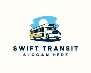 Transit - School Bus Transportation logo design