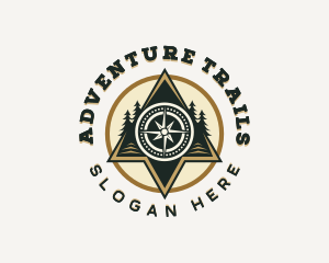 Compass Forest Adventure logo design