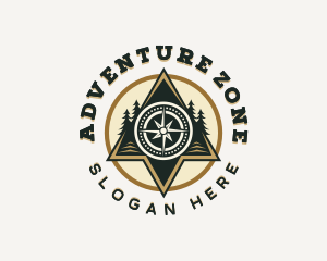 Compass Forest Adventure logo design