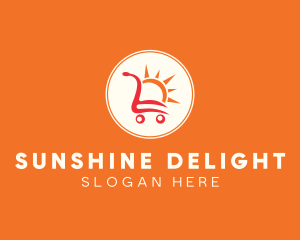 Sunny Shopping Cart logo design