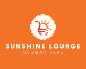 Sunny Shopping Cart logo design