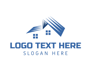 Leasing - Modern Roof House logo design
