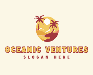 Beach Resort Island logo design